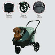 Premium Dog Trailer for Safe & Comfortable Pet Travel | Silver Circle 